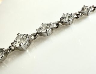 Pulsera 14K Lab Diamantes 1 ct - No es Moissanites