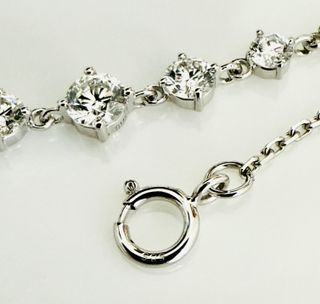 Pulsera 14K Lab Diamantes 1 ct - No es Moissanites