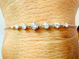 Pulsera 14K Lab Diamantes 1 ct - No es Moissanites