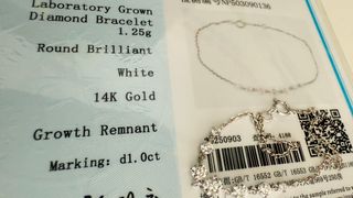 Pulsera 14K Lab Diamantes 1 ct - No es Moissanites