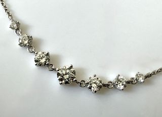 Pulsera 14K Lab Diamantes 1 ct - No es Moissanites