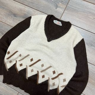 Vintage 80s Alpaca beige Jumper