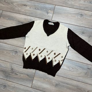 Vintage 80s Alpaca beige Jumper