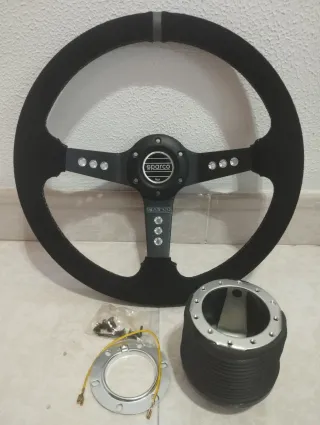 Volante semidesplazado y piña Peugeot 206