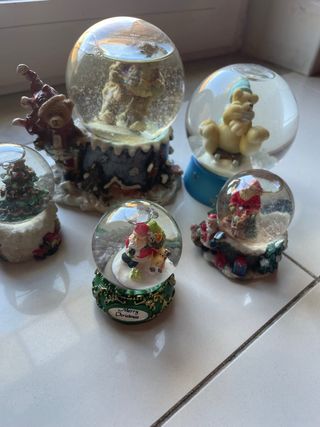 Set 5 Palle di Natale Vetro