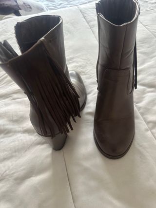 Botas Mustang tacón mujer marrones