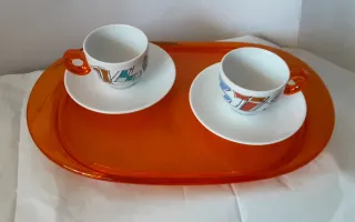 Vassoio Guzzini con 2 tazzine