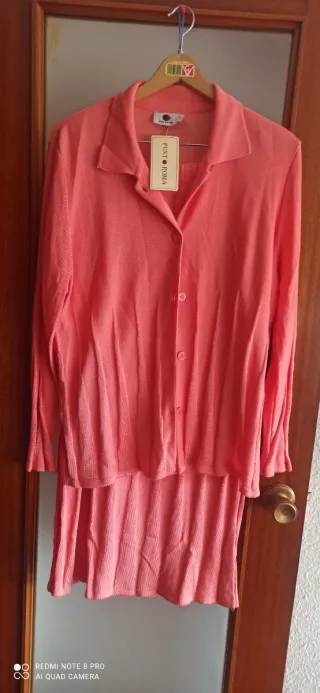 Traje de punto Punt Roma rosa
