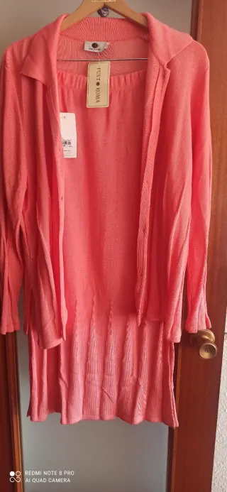 Traje de punto Punt Roma rosa