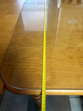 Mesa de comedor de madera de pino macizo