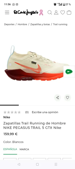 Nike Pegasus Trail 5 GORE-TEX (talla 40.5)