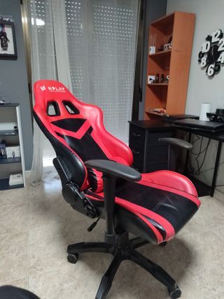 Silla Gamer NPLAY Roja y Negra