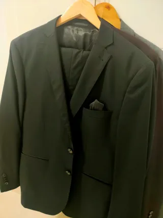Traje Cortefiel Negro T.54 Pantalón 46