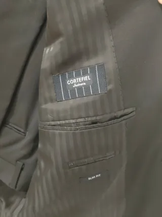 Traje Cortefiel Negro T.54 Pantalón 46