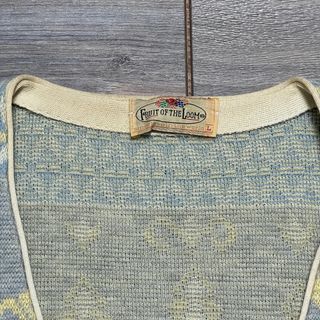 Fruit Of The Loom Vintage 80s Wool Cardigan