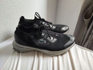 Zapatillas Lacoste Negras y Grises super bien..