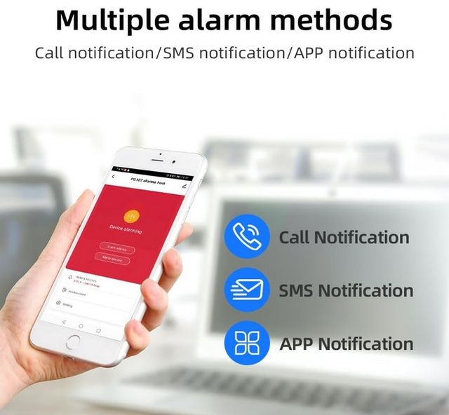 Sistema de Alarma Inalambrico Wifi GSM 4G APP