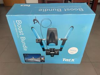 Rodillo Bicicleta Tacx Boost Azul Bundle 