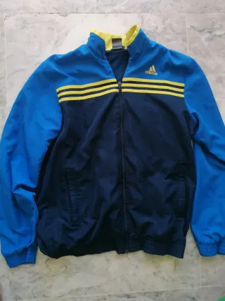 Chaqueta Adidas Vintage 90s Azul y Amarillo