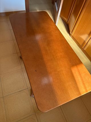 Mesa extensible antigua madera