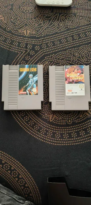Lote 2 juegos NES: Guardian Legend y World Champ