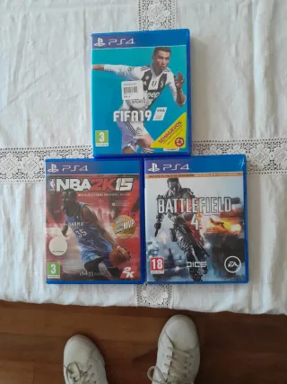 3 Juegos PS4: FIFA 19, NBA 2K15, Battlefield 4