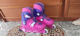 Patines niña Oxelo Talla 34-36 Rosa/Morado