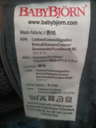 Mochila portabebés BabyBjörn carrier one
