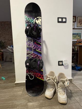 Tabla Snowboard Pandora+fijaciones+botas+funda