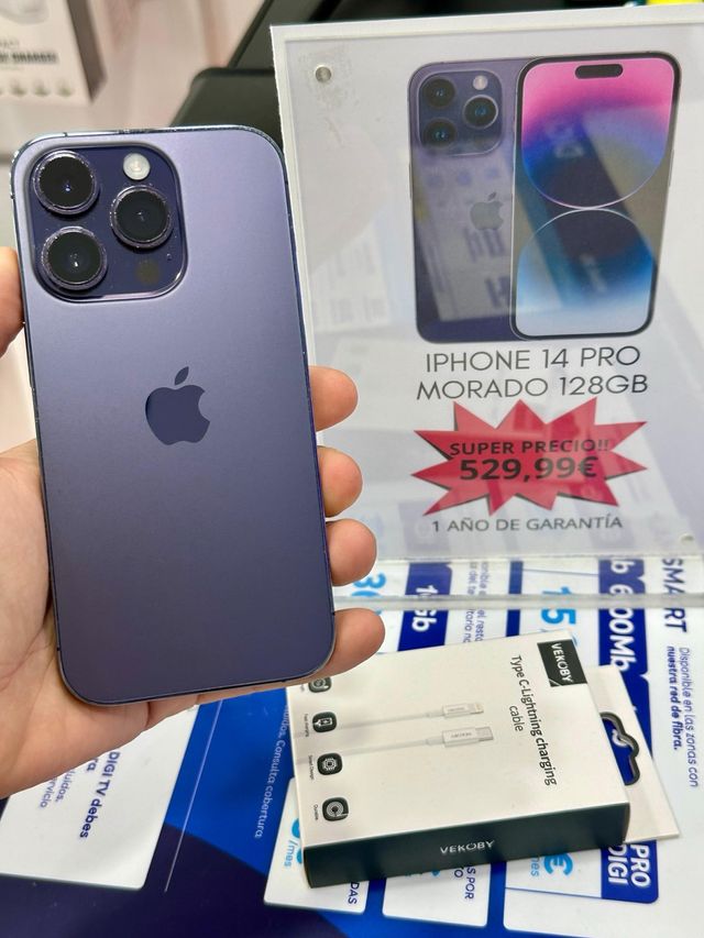 IPHONE 14 PRO MORADO 128GB 84% SALUD
