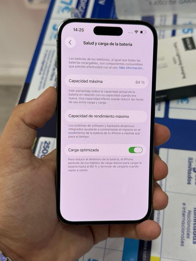 IPHONE 14 PRO MORADO 128GB 84% SALUD
