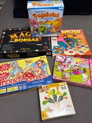 Lote de 6 juegos de mesa infantiles