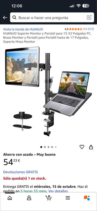 HUANUO Soporte Monitor y Portátil