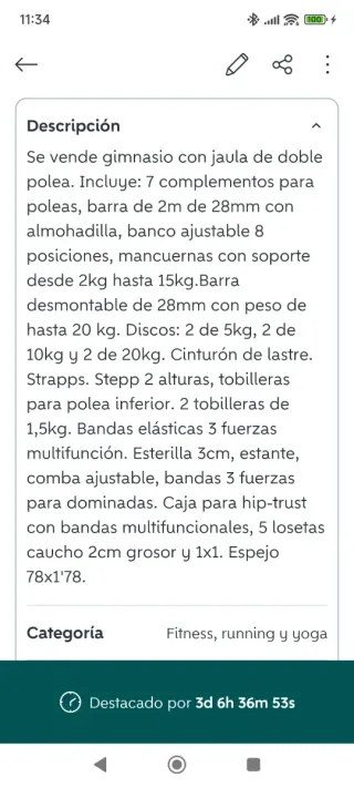 Gimnasio con Jaula Doble Polea Completo
