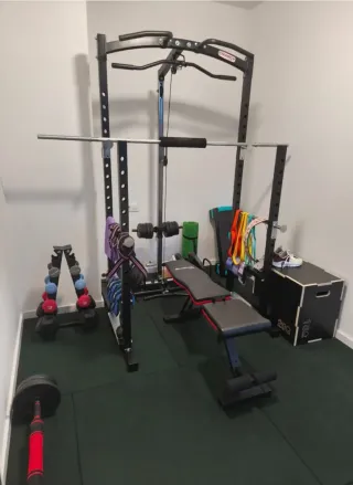 Gimnasio con Jaula Doble Polea Completo
