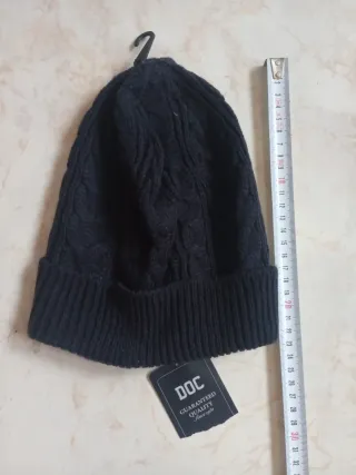 Gorro DOC negro tejido