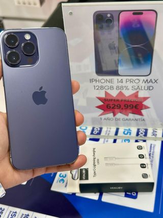 IPHONE 14 PRO MAX MORADO 128GB 88% SALUD