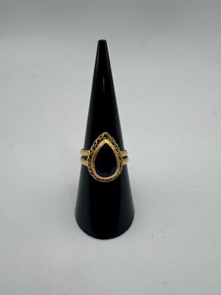 011-01-00378 ANILLO AMATISTA ORO 18K