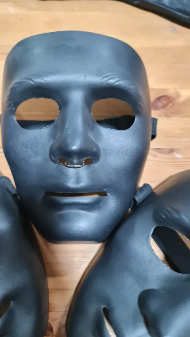 Máscaras Halloween Negras