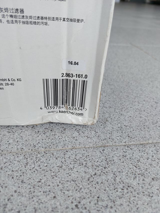 Filtro Cenizas Karcher Premium