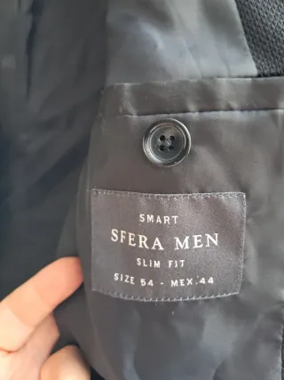 Chaqueta de traje hombre negra