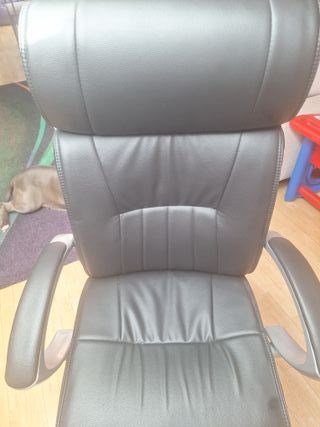 Silla de oficina ergonómica piel sintética