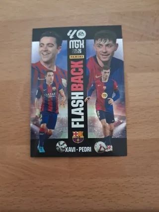 Cromo Panini Xavi Pedri Flashback 2025-26