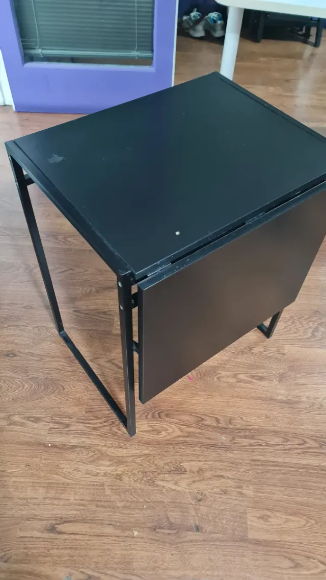 Mesa plegable negra