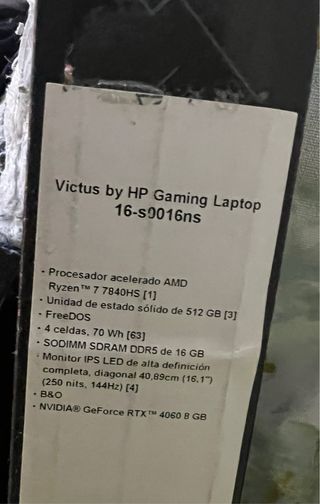HP Victus 16-e0060ns Portátil Gaming