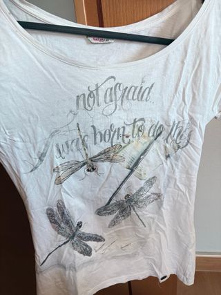 Camiseta Salsa Life Talla S Estampado Libélulas