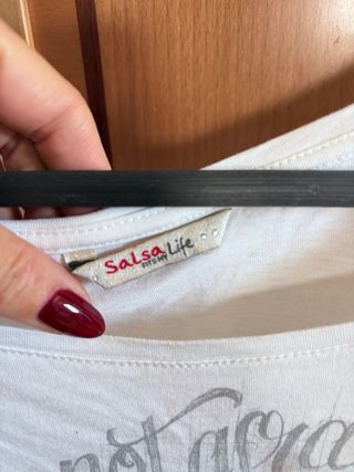 Camiseta Salsa Life Talla S Estampado Libélulas