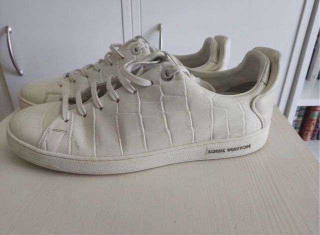 Zapatillas Louis Vuitton Cocodrilo Blancas