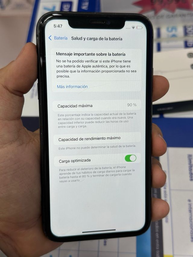 IPHONE 11 NEGRO 128GB 90% SALUD NO FACE ID