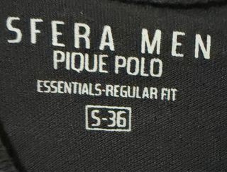 Camiseta Polo Pull&Bear Negra Talla S